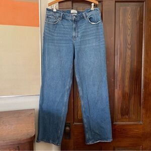 Abercrombie & Fitch Curve Love The Baggy Low Rise Jeans 31 12L